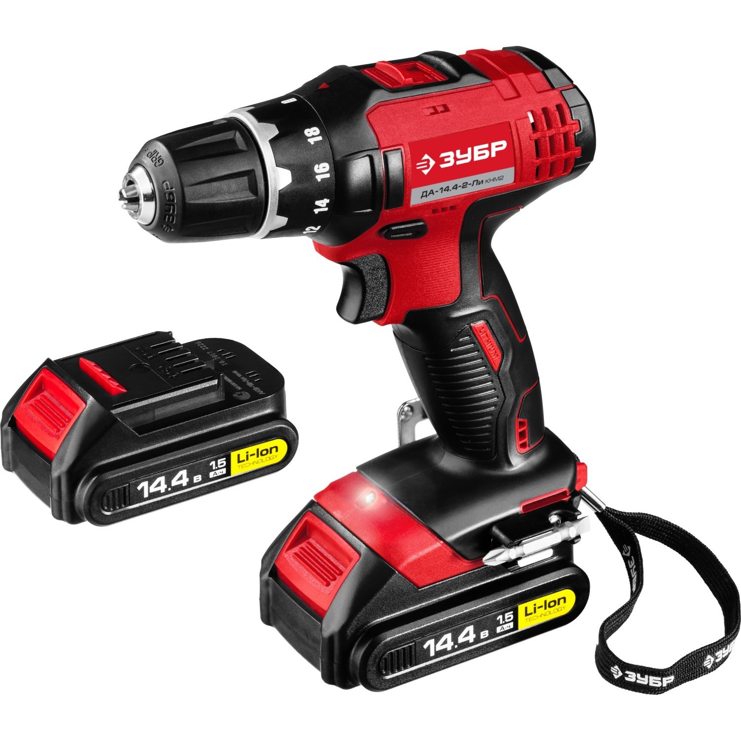 Дрель - шуруповерт, 2 АКБ ДА-14.4-2-Ли КНМ2